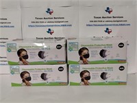 4 BOXES 50CT BLACK 3 PLY MASKS ONLY $2.00