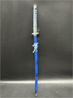 Ornamental Blue Sword in Scabbard from China