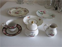 K-576 Lot of Plates,Saucers,Cup,Cream & Sugar