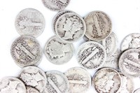 Coin 40 Mercury Dimes Assorted Dates