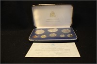 1974 Barbados Silver Proof Coin Set