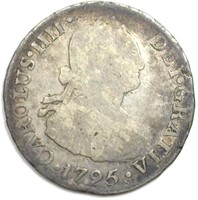 1795-LME 2 Reales Very Good+ Peru