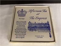 Afternoon Tea at the Empress Victoria Canada Tile