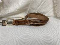 3D Leather Belt Sz 40