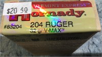 (2) Boxes 204 Ruger Ammo (40) Rds