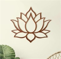 WOODFULART WOOD WALL DECOR LOTUS FLOWER MANDALA -