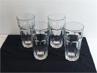 4pc Libbey Gibraltar 16oz Drinking Glasses Heavy