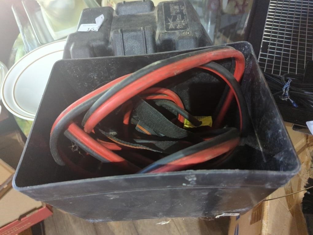 Jumper cables in case