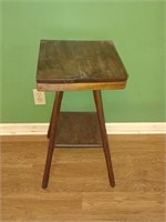 Antique Side Table with Rotating Top