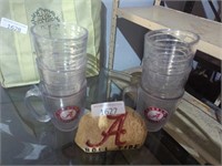 Alabama crimson Tide plastic cups and decorative