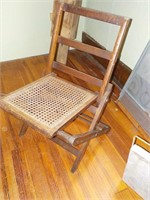 Cane seat Child's folding chair