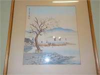 Oriental watercolor Emporers mark 15x16