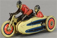 FRENCH SIDECAR GUN CYCLE PENNY TOY