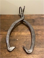 Antique Cast Iron Ice Tongs