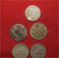 1928 & 1936 Canada Silver Dimes ASW 0.06 Ea.