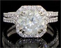 14kt Gold 3.64 ct Round Brilliant Diamond Bridal