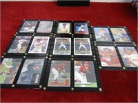 (8) Lucite's w/cards. Various baseball stars.