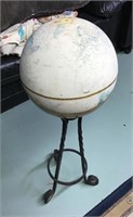Globe on stand -- 2 pieces