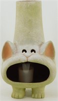 * Terracotta Cat Tea Light Holder