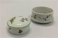 Limoges Trinket Box & Ring Dish K16G