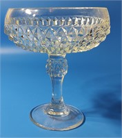 Large Diamond Point Compote