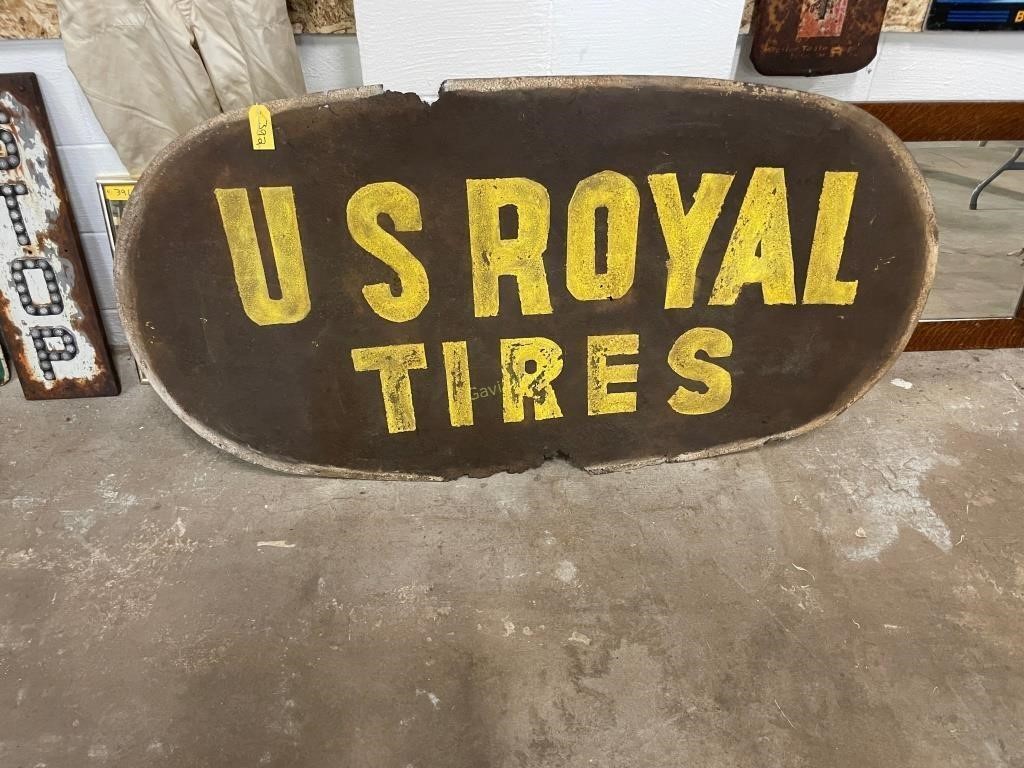 US Royal Tires Metal Sign