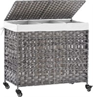 Fiona's magic 140L Large Laundry Basket with Wheel