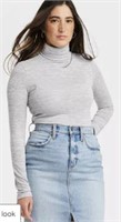 Women's Long Sleeve Mock Turtleneck T-Shirt