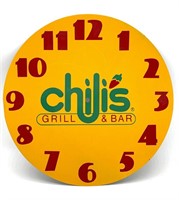 Chili’s Grill & Bar Metal Clock Face 14.5”