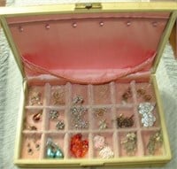 Vintage MELE 2 Tier Jewelry Box w/content