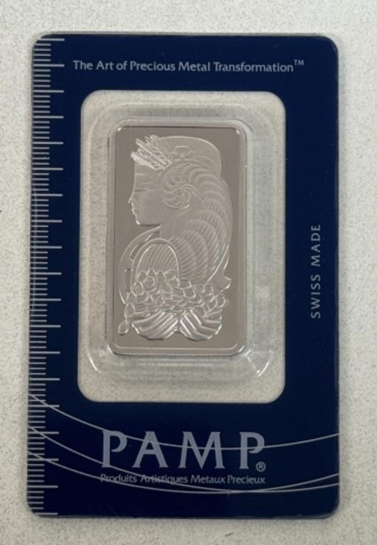 1oz PLATINUM PAMP SUISSE BAR