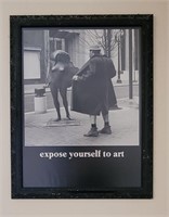 Expose Yourself to Art Framed Art Poster