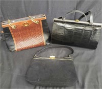 3 designer style handbags