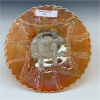 Dugan Marigold Grapevine Lattice Plate