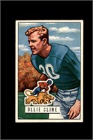 1951 Bowman #134 Ollie Cline RC NRMT to NM-MT+