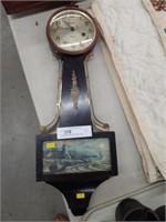 Vintage Ingraham 8-Day Banjo Clock