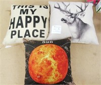 3 New Funny Saying Throw Pillows 16x16