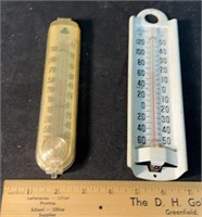 Lot Of 2 Vintage Thermometers