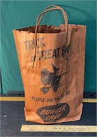Rare Vintage Trick Or Treat Bag Burger Chef