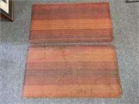 (2) Thick garage mats