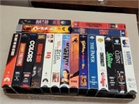 FLAT OF 18 VHS TAPES