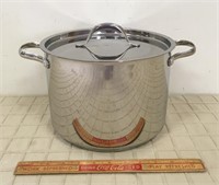 WOLFGANG PUCK 8 QT STOCKPOT- STAINLESS STEEL