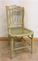 CANE SEATED ACCENT CHAIR