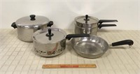 POTS AND PANS INCLUDING DOUBLE BOILER