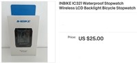 INBIKE IC321 Waterproof Stopwatch Wireless LCD Bah
