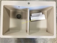 Quartz granite sink grey