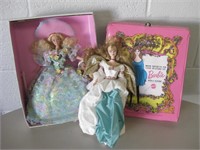 2 Barbie Dolls & Vtg Barbie Doll Case