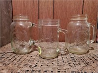 Canning jar mugs (3)