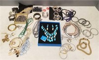 Large group of fashion & costume jewelry
