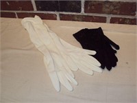 2 Pair Ladies Vintage Gloves